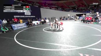 6A Boys 120 lbs Champ. Round 1 - Connor Cain, Oregon City Boys vs Gabriel Lenc, Sunset Boys