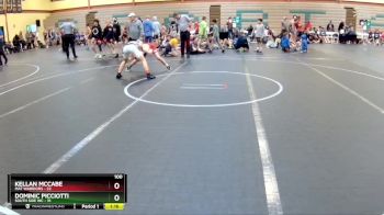 100 lbs Round 7 (10 Team) - Kellan Mccabe, Mat Warriors vs DOMINIC PICCIOTTI, South Side WC