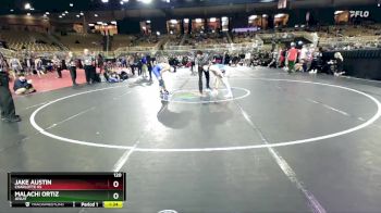 120 lbs Semifinal - Jake Austin, Charlotte Hs vs Malachi Ortiz, Jesuit