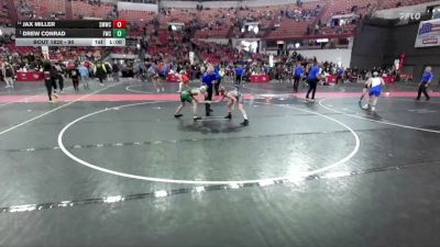 90 lbs 3rd Place Match - Jax Miller, Smooth Moves Wrestling Club vs Drew Conrad, Freedom Wrestling Club
