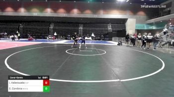 99 lbs Consolation - Isabel Valenzuela, Esperanza vs Elena Cordova, Rio Rancho