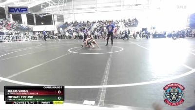 73 lbs Champ. Round 1 - Julius Varns, Butler Youth Wrestling Club vs Michael Freund, Kansas Young Guns Wrestling Club