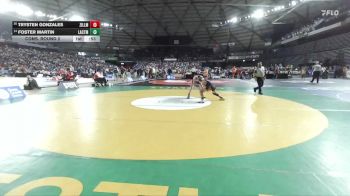 Boys 1A 120 lbs Cons. Round 2 - Foster Martin, La Center vs Trysten Gonzales, Zillah