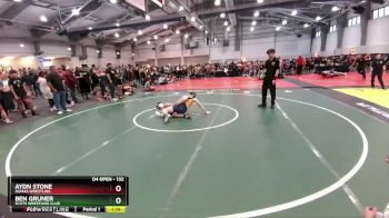 132 lbs Champ. Round 1 - Ben Gruner, Scots Wrestling Club vs Aydn Stone, Dumas Wrestling