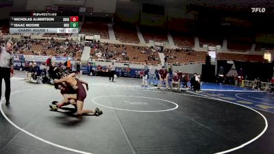 D1-144 lbs Champ. Round 1 - Nicholas Albertson, Shadow Ridge High School vs Isaac Moore, Marana High School