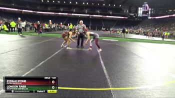Girls - 120 lbs Champ. Round 1 - London Rabb, Kalamazoo Central HS vs Symiah Stone, Eaton Rapids HS