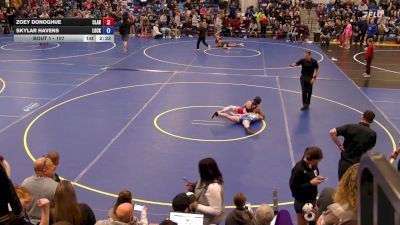 107 lbs Champ. Round 1 - Skylar Havens, Lockport vs Zoey Donoghue, Clarence