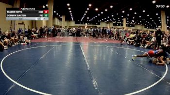 120 lbs Round 2 (6 Team) - Dominik Baxter, PWC vs Tanner Kitts, Crossroads Wrestling