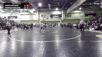 144 lbs 1st Place Match - Arman Arutiunian, BIRMINGHAM vs Desmond Fiore-Born, El Camino Real