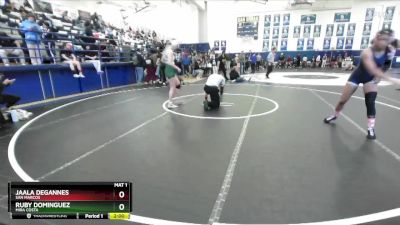 135 lbs Semifinal - Ruby Dominguez, Mira Costa vs Jaala Degannes, San Marcos