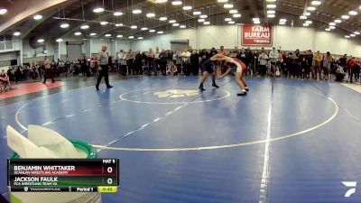 138 lbs Cons. Round 4 - Benjamin Whittaker, Scanlan Wrestling Academy vs Jackson Faulk, FCA Wrestling Team VA