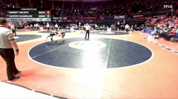 1A 144 lbs Champ. Round 1 - Carter Chambliss, Fithian (Oakwood) vs Emmett Nelson, Richmond (R.-Burton)