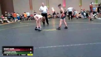 82 lbs Round 3 - Jackson Smith, Lions Wrestling Academy vs Wyatt Haire, Hurricane Wrestling Academy