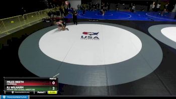 132 lbs Cons. Round 4 - Miles Reeth, California vs Rj Wilharm, Pitman High School Wrestling