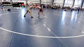 Silver 141 lbs Champ. Round 2 - Bryce Edwards, Quincy vs Mycah Beckett, Wisconsin-La Crosse