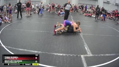 100 lbs Round 5 (8 Team) - Braylen Calhoun, Pedraza Wrestling vs Tobin Russell, Oklahoma Elite