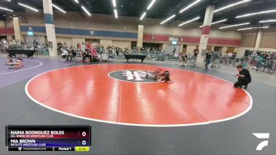 106 lbs Round 1 - Naima Rodriguez Boles, All American Wrestling Club vs Mia Brown, NB Elite Wrestling Club