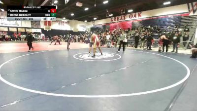 285 lbs Cons. Round 2 - Reese Bradley, Vista Murrieta vs Chris Tellez, Indian Springs