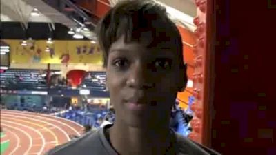 Trisha-Ann Hawthorne UConn 1st 60m & 200m
