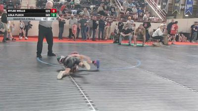 45_G lbs Quarterfinal - Rylee Wells, Keystone vs Lola Floch, Saegertown