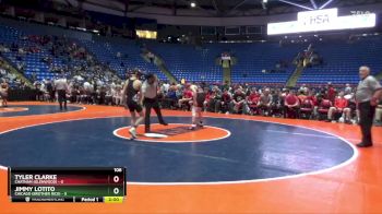 106 lbs Finals (8 Team) - Jimmy Lotito, Chicago (Brother Rice) vs Tyler Clarke, Chatham (Glenwood)