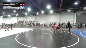 130 lbs Quarterfinal - Savanah Martinez, Betterman Elite vs Angel Peralta, Madera Grapplers WC