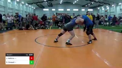 O285-1st lbs Round 1 - Justin Adkins, WV vs Garrett Smead, PA