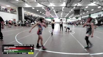 70 lbs Round 4 - Jack Leonard, Open Mats vs Braxton Newell, The Best Wrestler