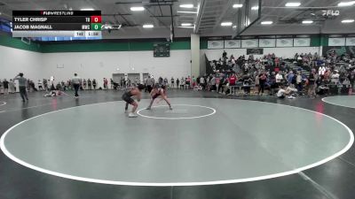 132 lbs Champ. Round 2 - Tyler Chrisp, Tonganoxie HS vs Jacob Magnall, MAC Wrestling Club