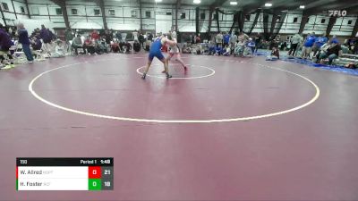 150 lbs Round 2 (8 Team) - Hyrum Foster, Richfield vs Wylee Allred, North Sanpete