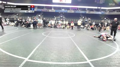 106 lbs Semifinal - Chloe Zeller, Tech Fall Elite (TFE) vs Adison Valladarez, Stilly Dreams
