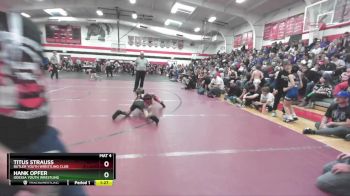 65 lbs Quarterfinal - Titus Strauss, Butler Youth Wrestling Club vs Hank Opfer, Odessa Youth Wrestling