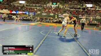 A - 182 lbs Champ. Round 1 - Evan Tidwell, Bigfork vs James Mills, Lockwood (Billings)