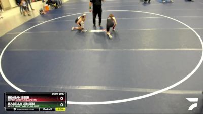 Quarterfinal - Isabella Jensen, Apple Valley Wrestling Club vs Reagan Beer, Summit Wrestling Academy