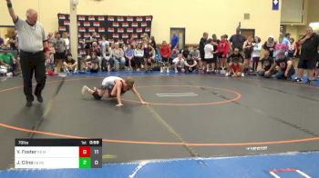 70 lbs Rr Rnd 1 - Vinny Foster, K8 Mat Assassins Red vs Jack Cline, K8 Team Round-Up