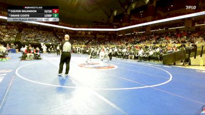 138 Class 1 lbs 5th Place Match - Drake Coots, Lathrop vs Colton Wilkinson, Plattsburg