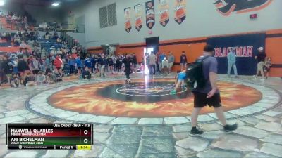 113 lbs Cons. Round 2 - Maxwell Quarles, Minion Training Center vs Ari Bichelman, Wave Wrestling Club