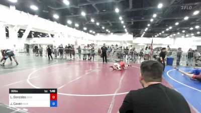 90 lbs 2nd Place - Liam Gonzales, Deadshot Wrestling Club vs John Caven, Havre WC