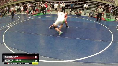 200 lbs Champ. Round 1 - Rodney Sabin, Uintah Wrestling vs River Von Haden, Monticello