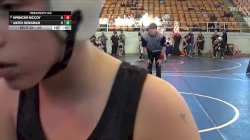 53 lbs Cons. Round 2 - Spencer McCoy, Fairfield Youth Wrestling vs Anzio Bergman, Sidney Youth Wrestling Club