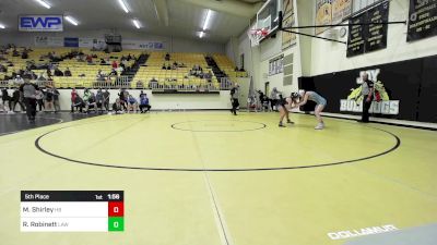 100 lbs 5th Place - Maci Shirley, Har-Ber High School vs Riane Robinett, Little Axe Womens Wrestling