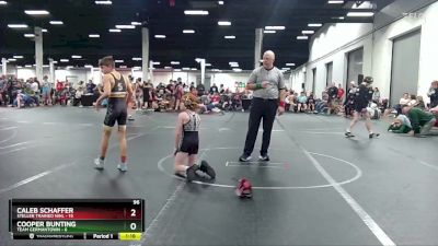 96 lbs Round 2 (8 Team) - Caleb Schaffer, Steller Trained Nihl vs Cooper Bunting, Team Germantown