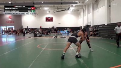 184 lbs Placement Matches (16 Team) - Daniel Yusefian, Modesto Junior College vs Joshua Cortez, Lassen College