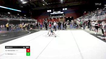 66 lbs Consi Of 4 - Brody Hamacher, Dickinson WC vs Chaypin Nicklas, Bear Cave