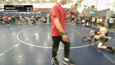 117 lbs Quarterfinal - Mason Herndon, Peak Wrestling Club vs Brax Wylie, Sanderson Wrestling Academy