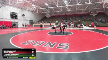 174 lbs 1st Place Match - Nathan Cruz, Mt. San Antonio vs Joshua Shepard, Bakersfield College