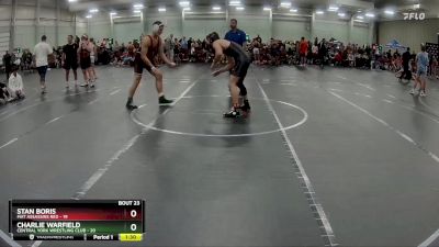 157 lbs Round 6 (8 Team) - Charlie Warfield, Central York Wrestling Club vs Stan Boris, Mat Assassins Red