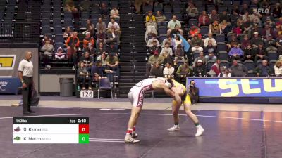 149 lbs Semifinal - Quinn Kinner, Rider vs Kellyn March, ND State