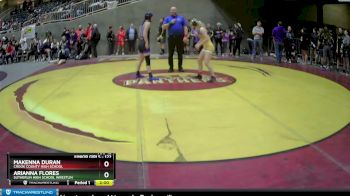 122 lbs Semifinal - Makenna Duran, Crook County High School vs Arianna Flores, Sutherlin High School Wrestlin