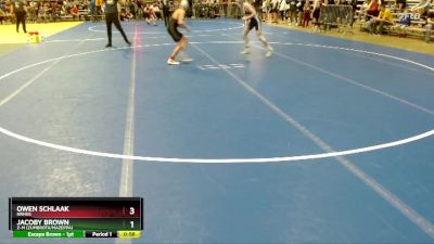 100 lbs Cons. Round 2 - Owen Schlaak, NRHEG vs Jacoby Brown, Z-M (Zumbrota/Mazeppa)